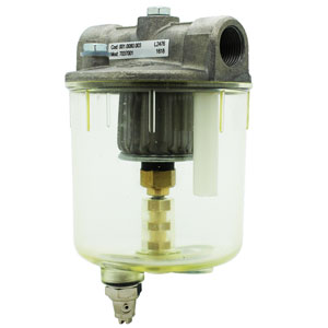 Water trap filter for heating oil tanks